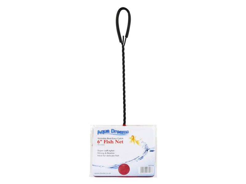 6" INVISIBLE RED NET