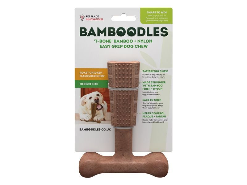 Bamboodles T-Bone Chew Medium 6"