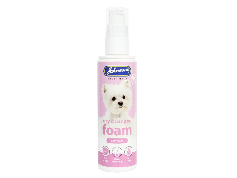 Johnsons Dry Foam Shampoo Spray Baby Fresh 150ml
