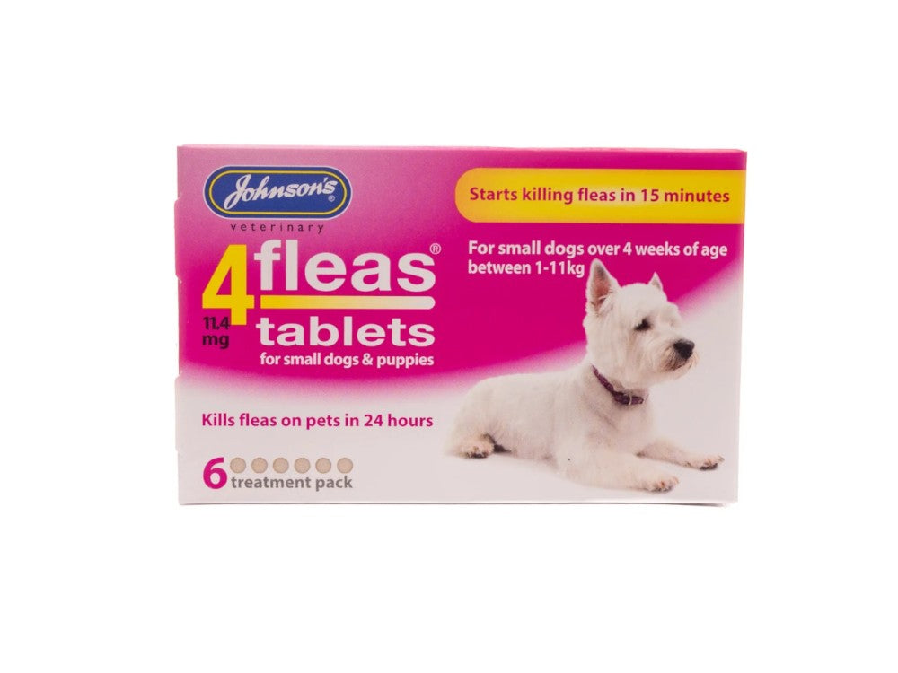 Johnsons 4 FLEAS Small Dog & Puppy Flea Tablet