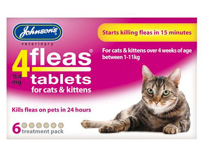 Johnsons 4 Flea Cat Flea Tablets
