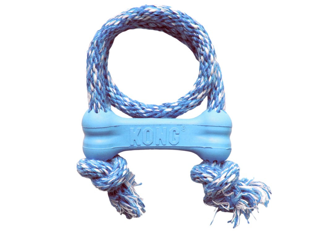 Kong Puppy Goodie Bone with Rope XS
